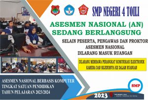 Read more about the article Pelaksanaan Asesmen Nasional Berbasis Komputer (ANBK) 2023 di SMP Negeri 4 Toili